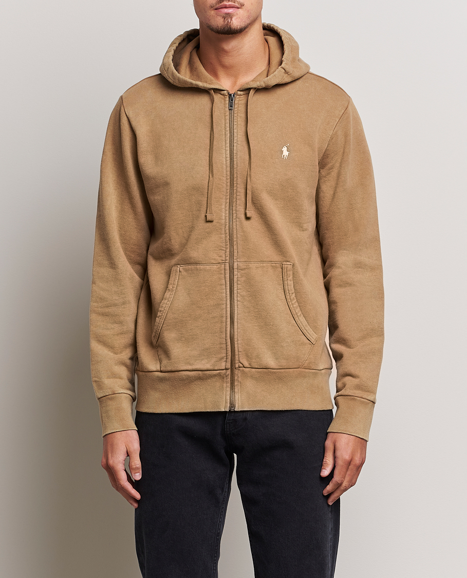Herre | Trøjer | Polo Ralph Lauren | Loopback Full Zip Hoodie Rustic Tan
