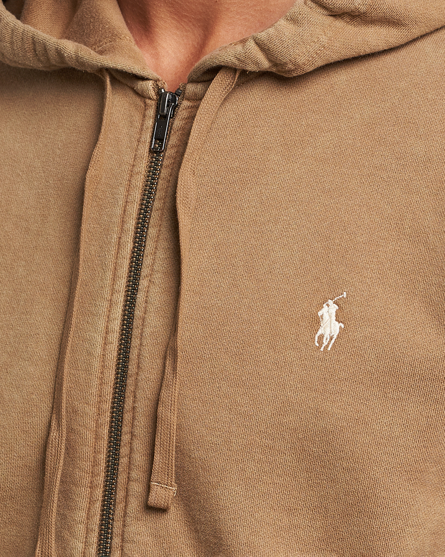 Herre | Trøjer | Polo Ralph Lauren | Loopback Full Zip Hoodie Rustic Tan