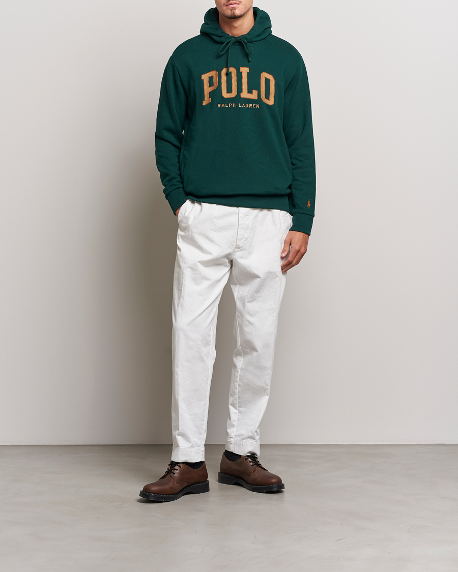Herre | Trøjer | Polo Ralph Lauren | RL Fleece Logo Hoodie Hunt Club Green