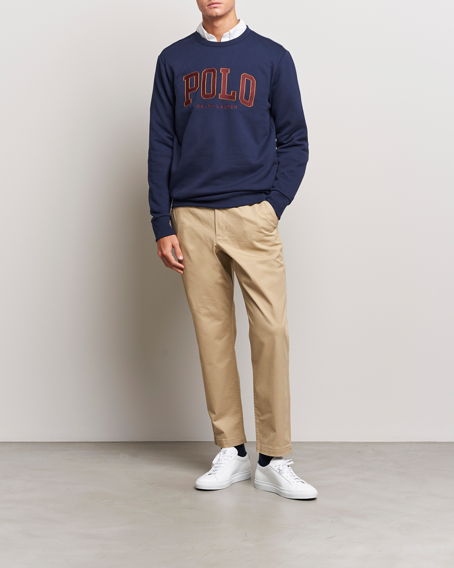 Herre | Trøjer | Polo Ralph Lauren | RL Fleece Logo Sweatshirt Cruise Navy