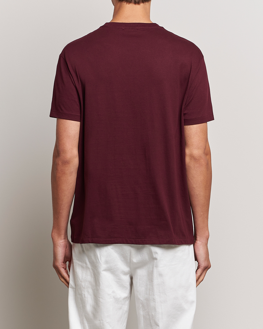 Herre | T-Shirts | Polo Ralph Lauren | Logo Crew Neck T-Shirt Harvard Wine