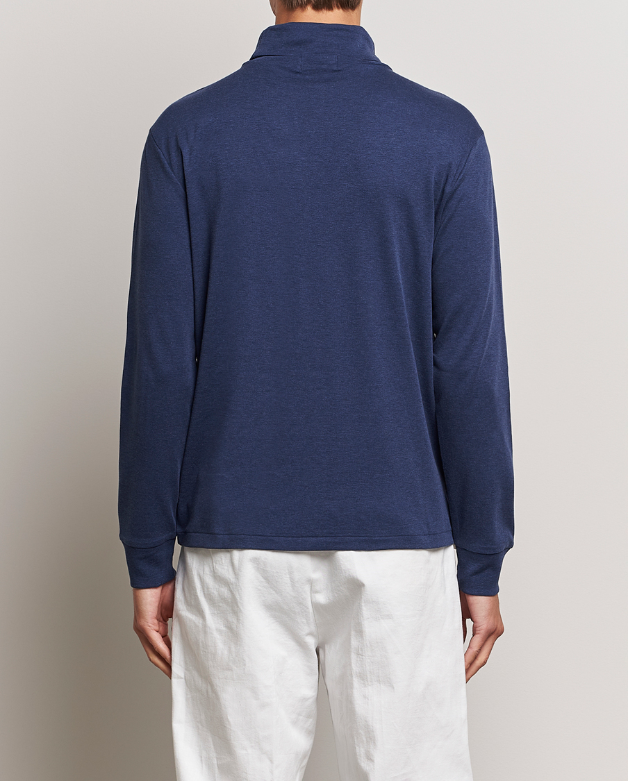 Herre | Trøjer | Polo Ralph Lauren | Luxury Pima Cotton Rollneck Spring Navy Heather