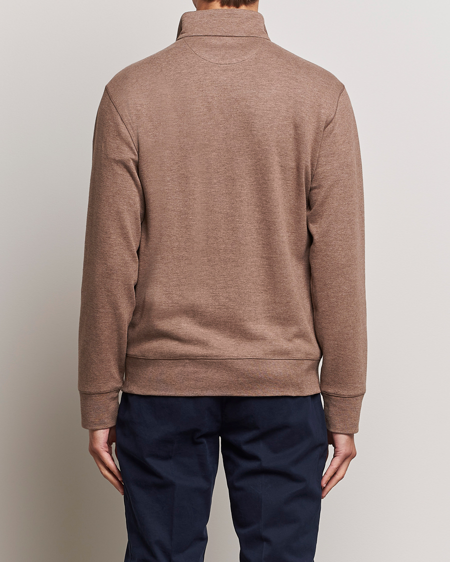 Herre | Trøjer | Polo Ralph Lauren | Tech Double Knit Half Zip Brown Heather