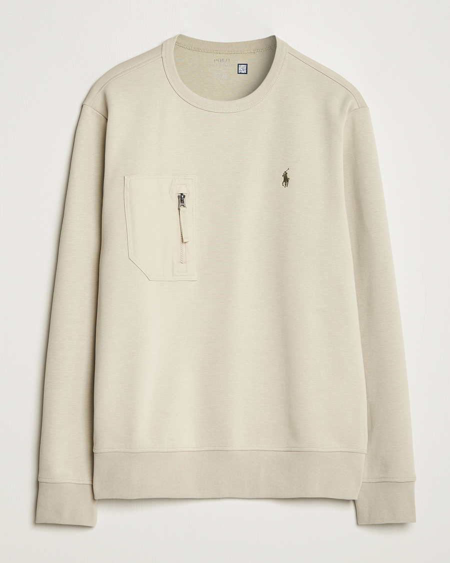 Herre | Trøjer | Polo Ralph Lauren | Double Knit Pocket Sweatshirt Classic Stone