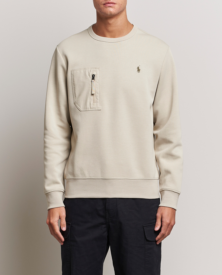 Herre | Trøjer | Polo Ralph Lauren | Double Knit Pocket Sweatshirt Classic Stone