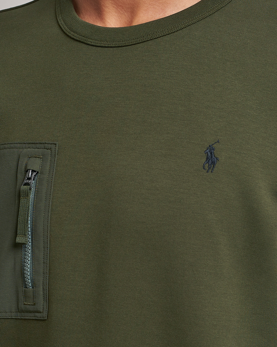 Herre | Trøjer | Polo Ralph Lauren | Double Knit Pocket Sweatshirt Company Olive