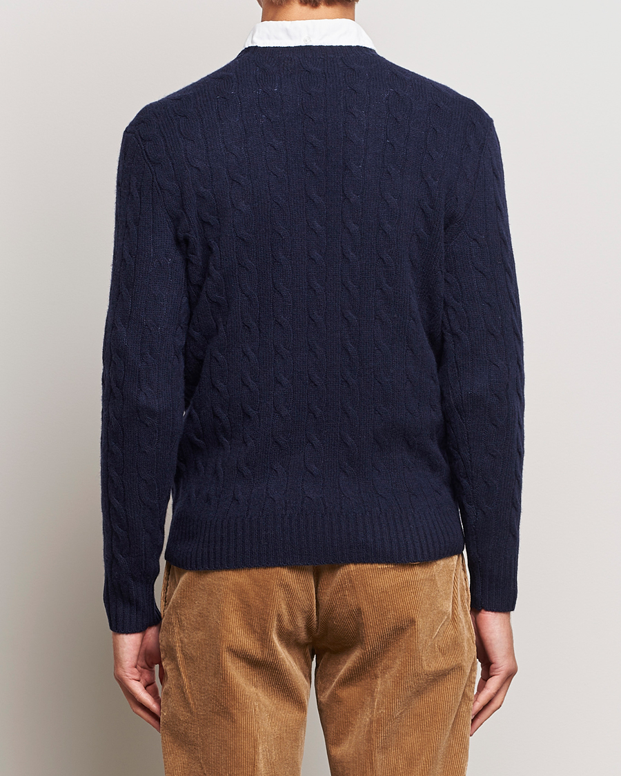 Herre | Trøjer | Polo Ralph Lauren | Wool/Cashmere Cable Crew Neck Hunter Navy