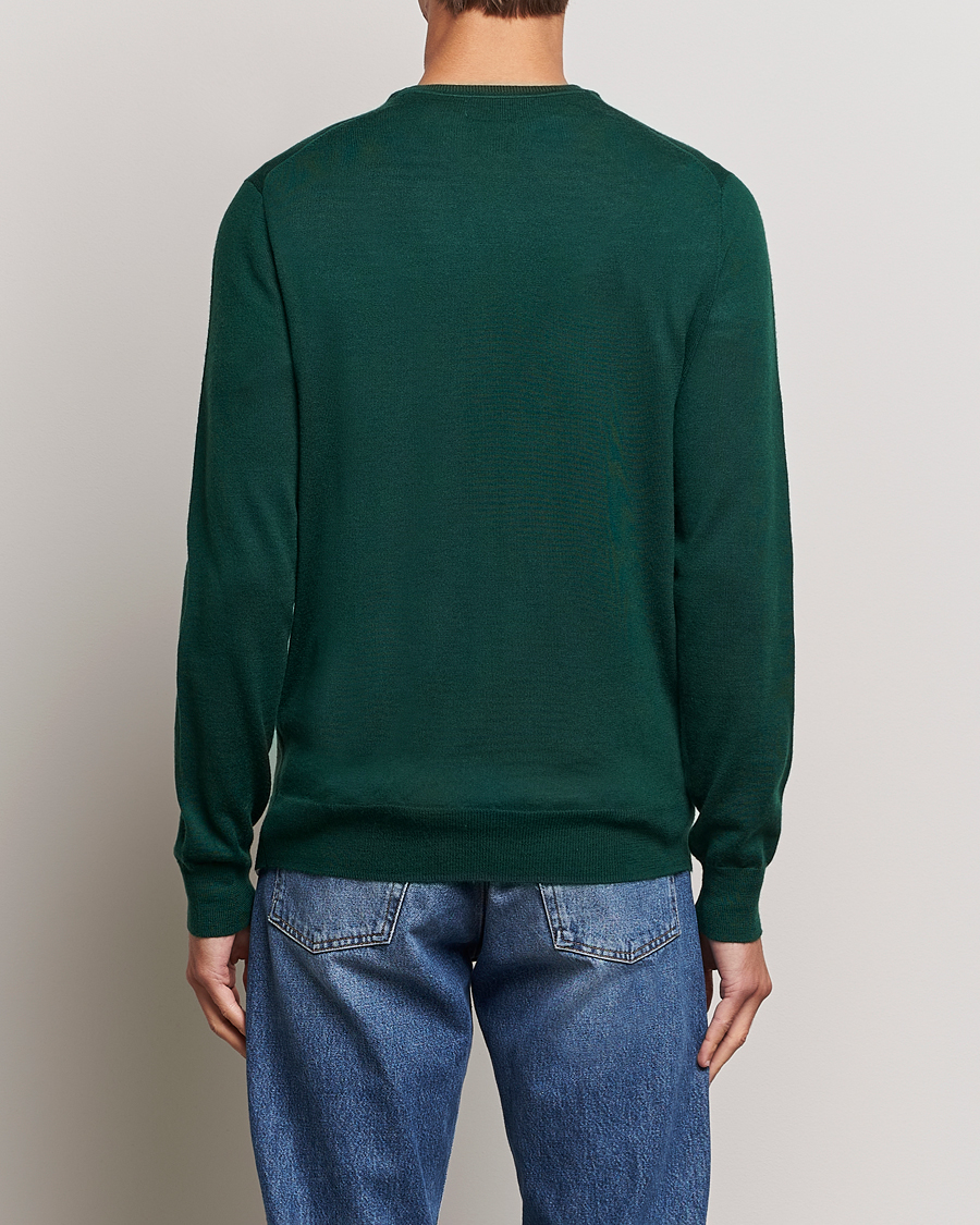 Herre | Trøjer | Polo Ralph Lauren | Merino Crew Neck Pullover Hunt Club Green