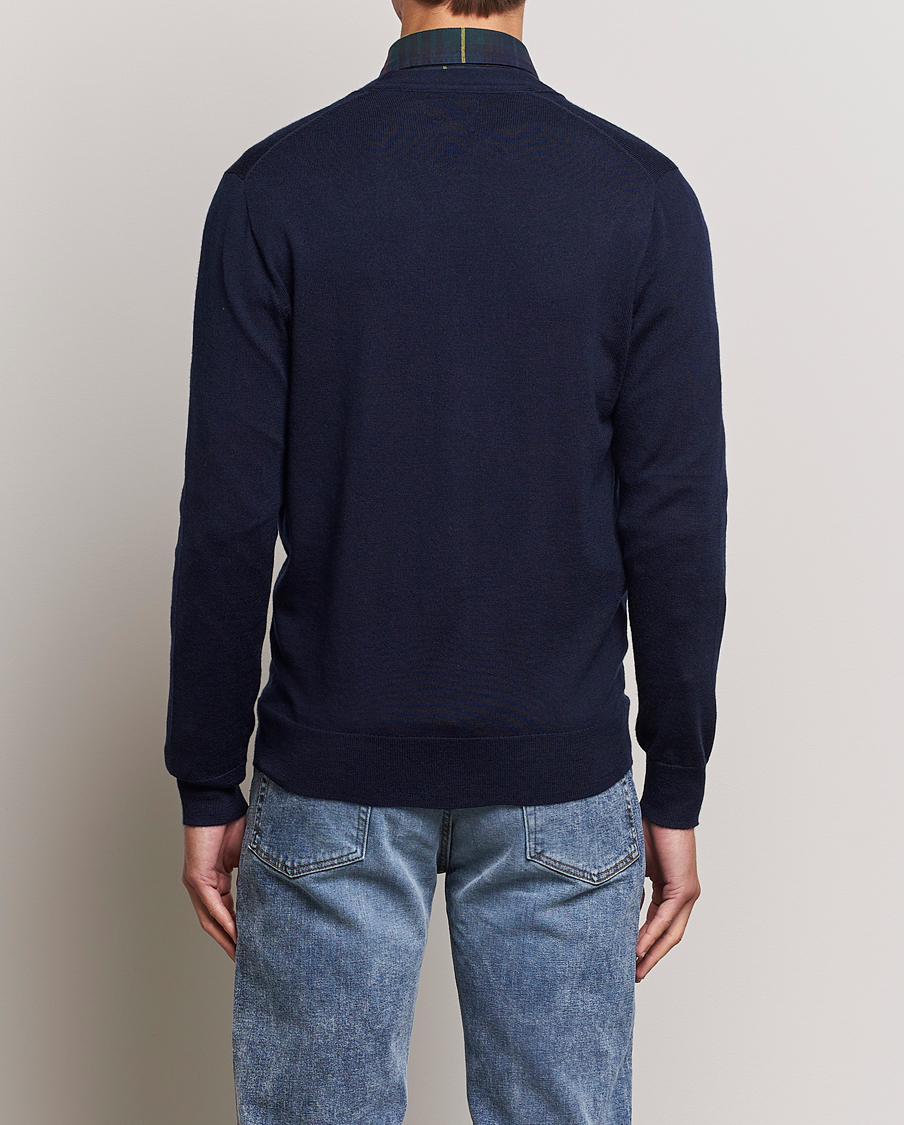 Herre | Trøjer | Polo Ralph Lauren | Merino Knitted Cardigan Hunter Navy