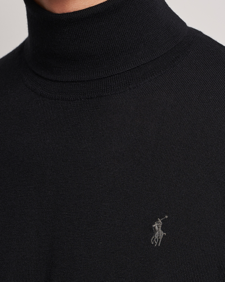 Herre | Trøjer | Polo Ralph Lauren | Merino Knitted Rollneck Black