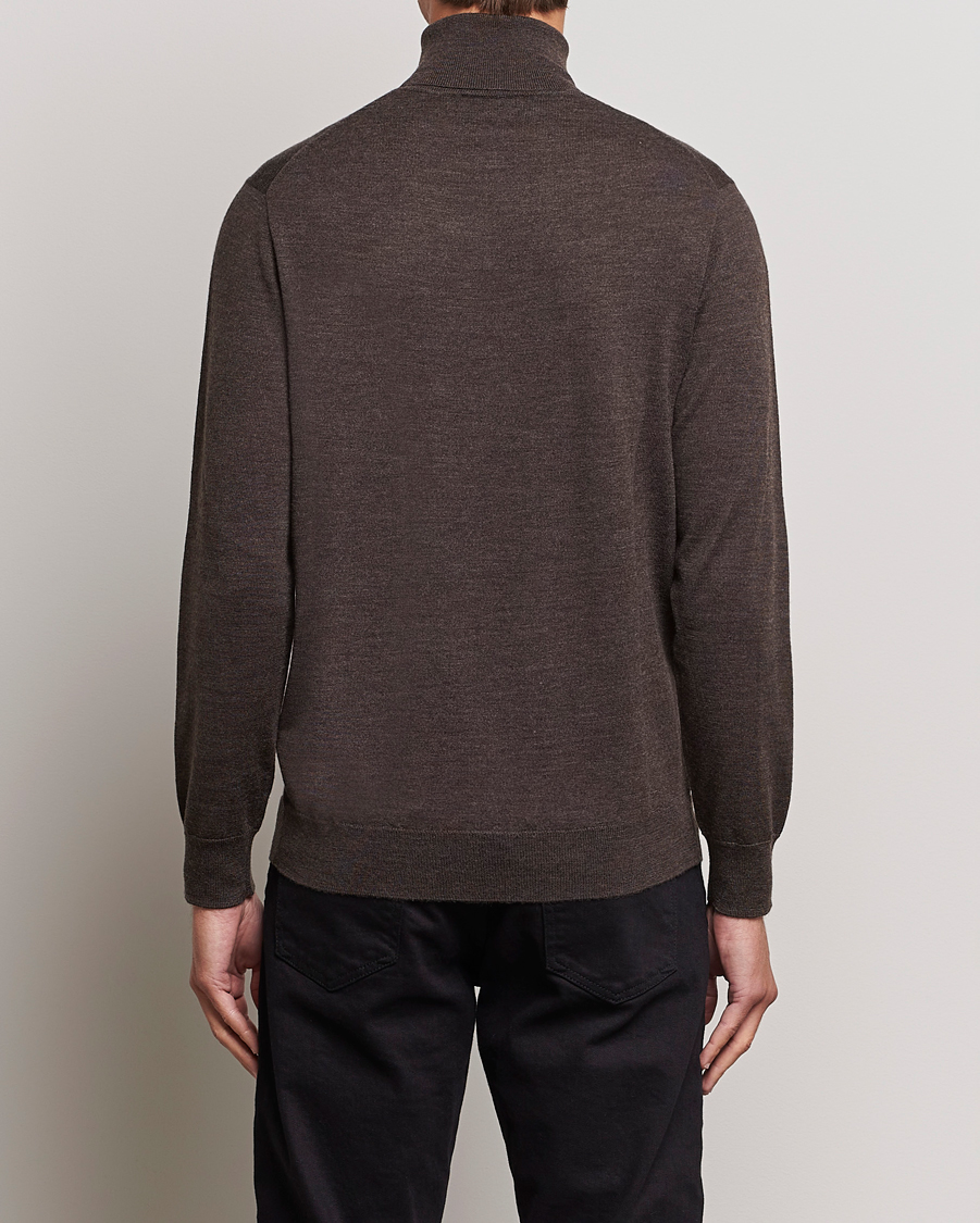 Herre | Trøjer | Polo Ralph Lauren | Merino Knitted Rollneck Brown Heather