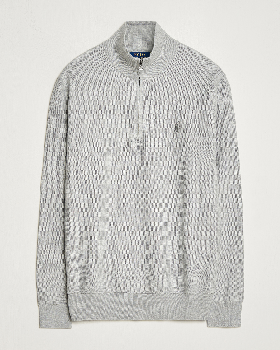 Herre | Trøjer | Polo Ralph Lauren | Textured Half Zip Andover Heather