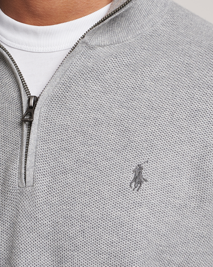 Herre | Trøjer | Polo Ralph Lauren | Textured Half Zip Andover Heather