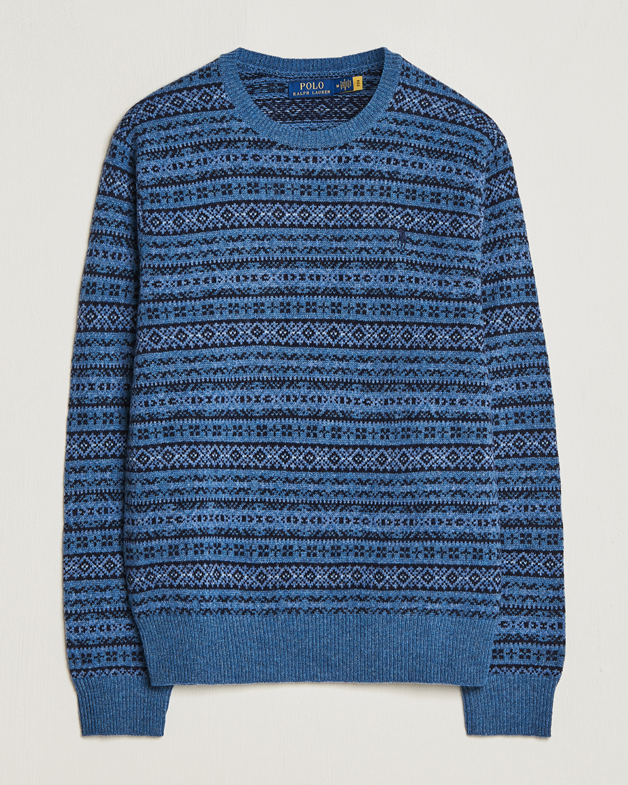 Herre | Trøjer | Polo Ralph Lauren | Wool/Cashmere Fairisle Sweater Navy