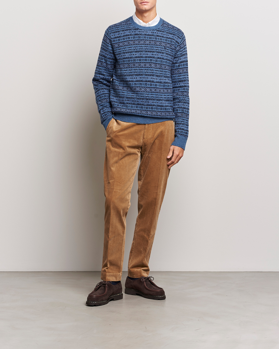 Herre | Trøjer | Polo Ralph Lauren | Wool/Cashmere Fairisle Sweater Navy