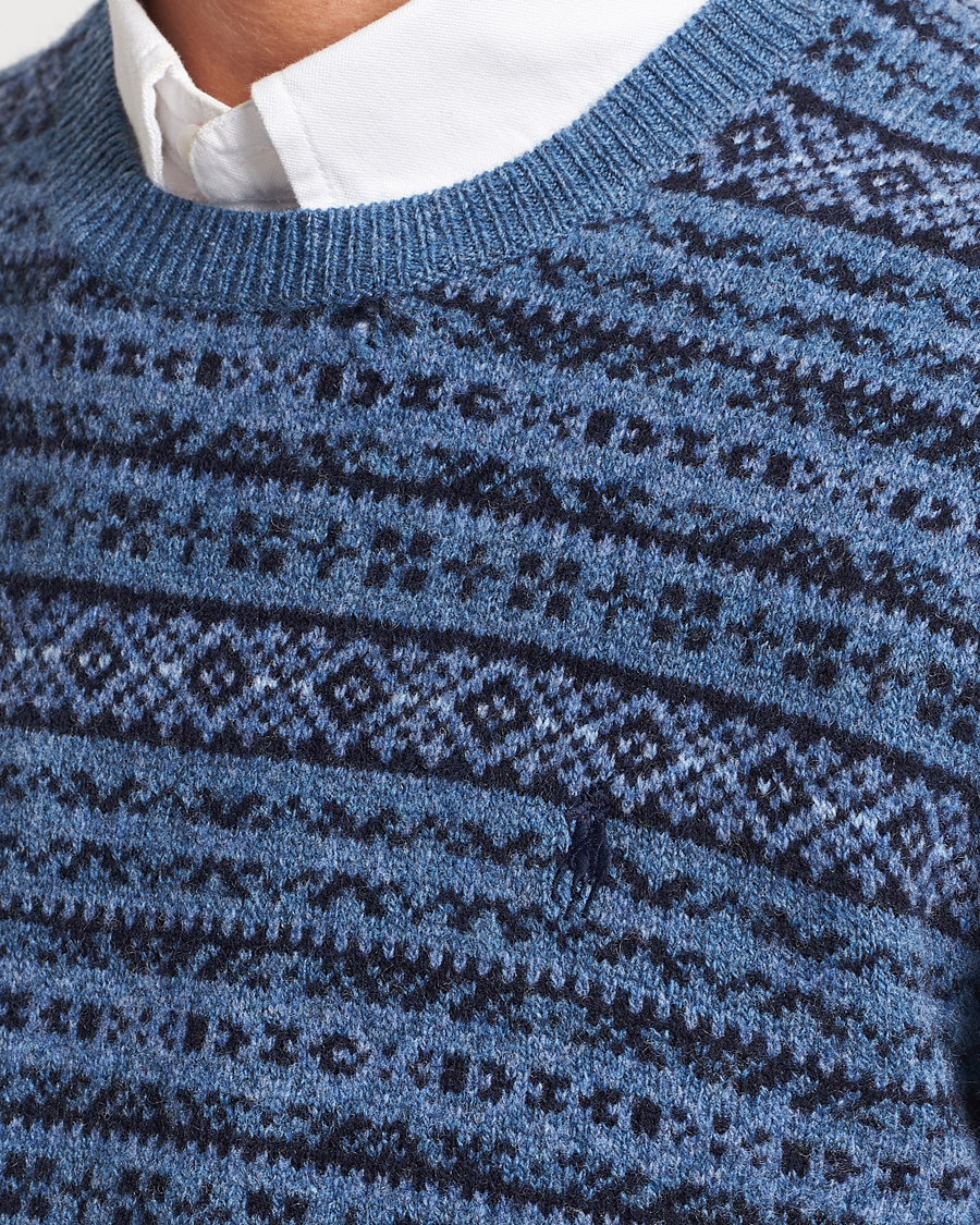 Herre | Trøjer | Polo Ralph Lauren | Wool/Cashmere Fairisle Sweater Navy