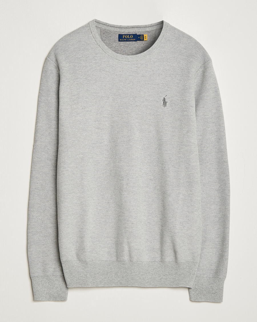 Herre | Trøjer | Polo Ralph Lauren | Textured Crew Neck Sweater Andover Heather
