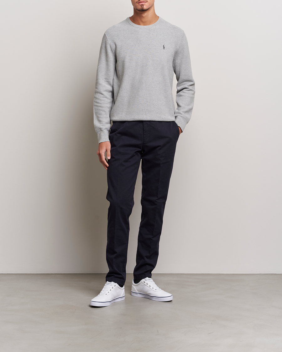 Herre | Trøjer | Polo Ralph Lauren | Textured Crew Neck Sweater Andover Heather
