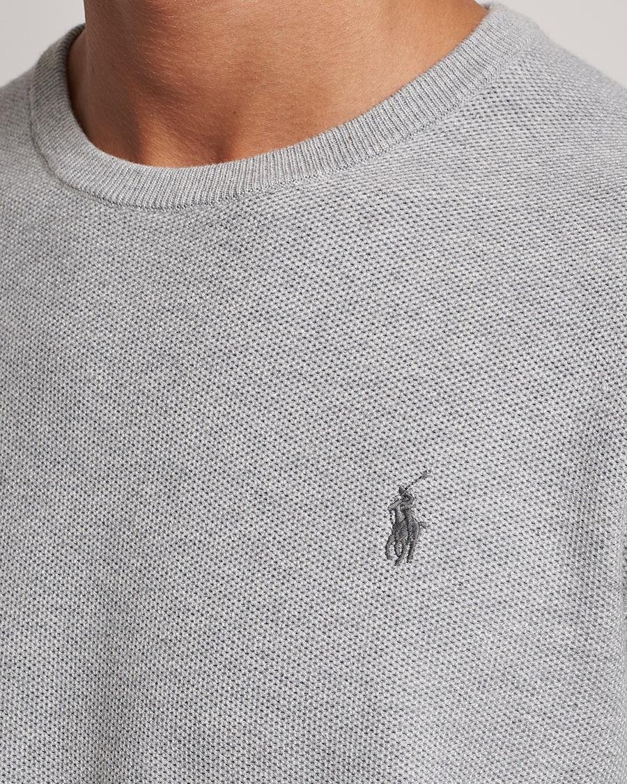 Herre | Trøjer | Polo Ralph Lauren | Textured Crew Neck Sweater Andover Heather