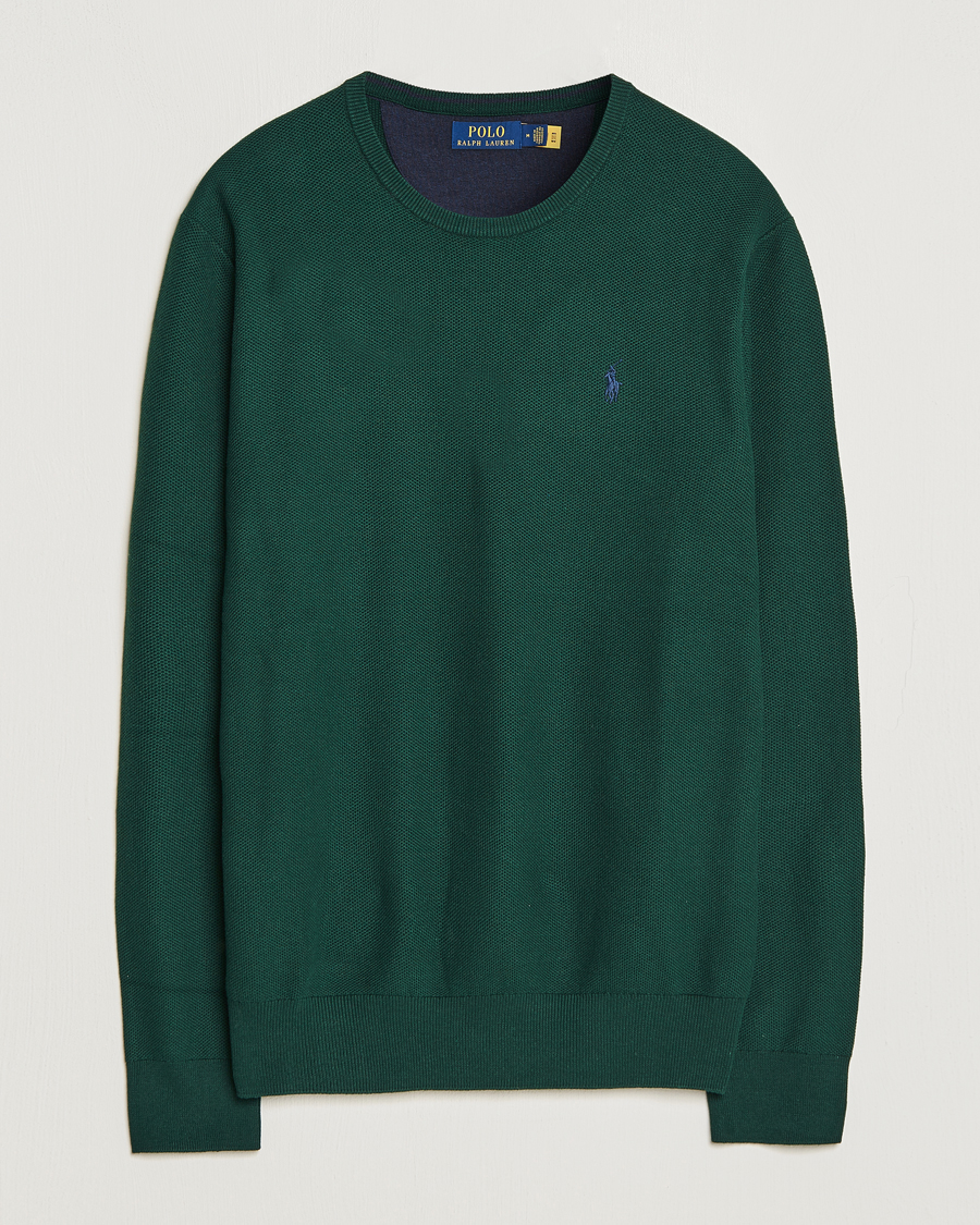 Herre | Trøjer | Polo Ralph Lauren | Textured Crew Neck Sweater Hunt Club Green