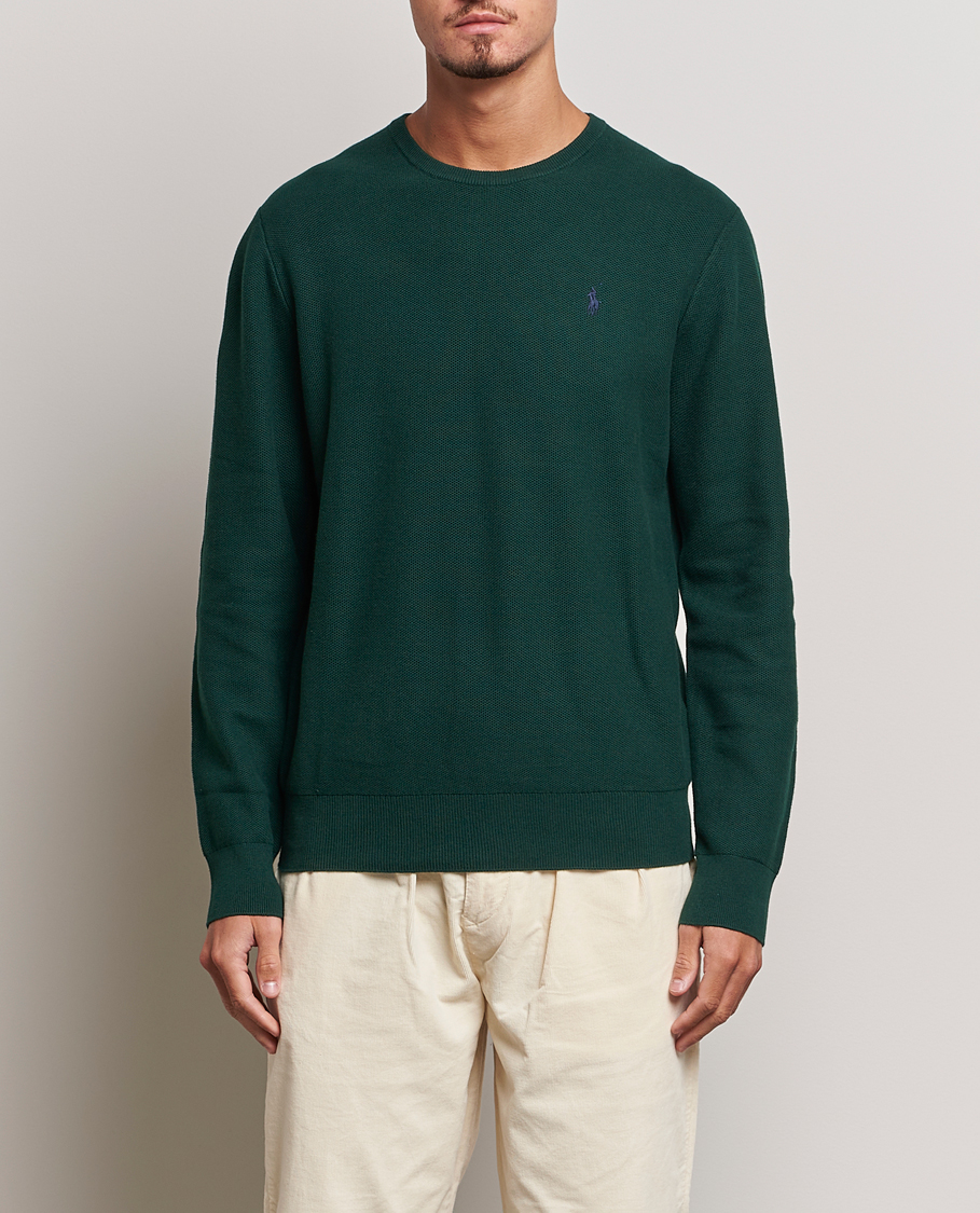 Herre | Trøjer | Polo Ralph Lauren | Textured Crew Neck Sweater Hunt Club Green