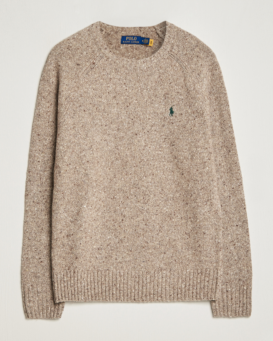 Herre | Trøjer | Polo Ralph Lauren | Wool Knitted Donegal Sweater Bark