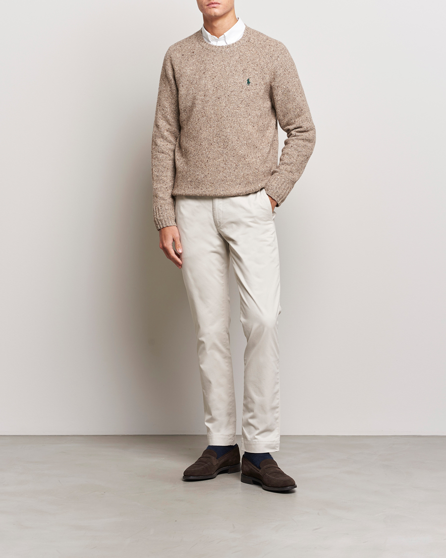 Herre | Trøjer | Polo Ralph Lauren | Wool Knitted Donegal Sweater Bark