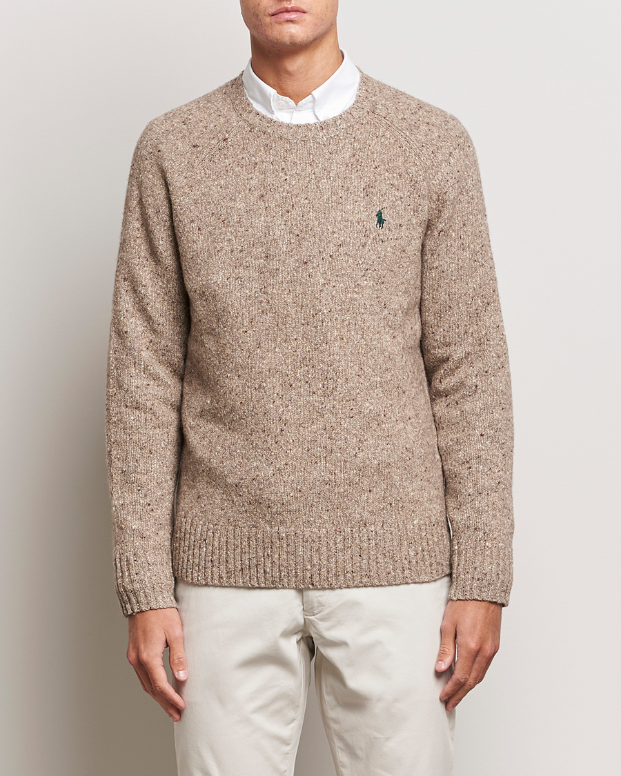 Herre | Trøjer | Polo Ralph Lauren | Wool Knitted Donegal Sweater Bark