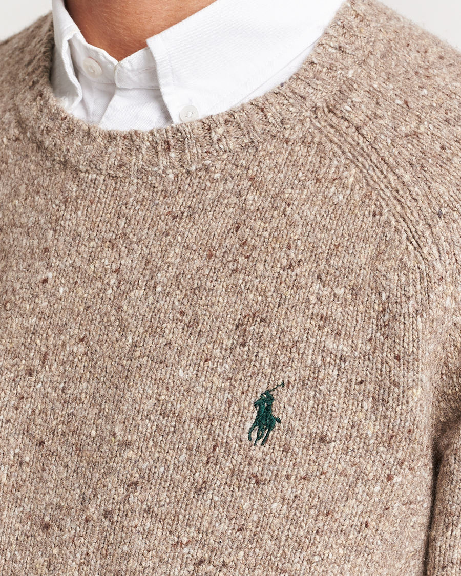Herre | Trøjer | Polo Ralph Lauren | Wool Knitted Donegal Sweater Bark
