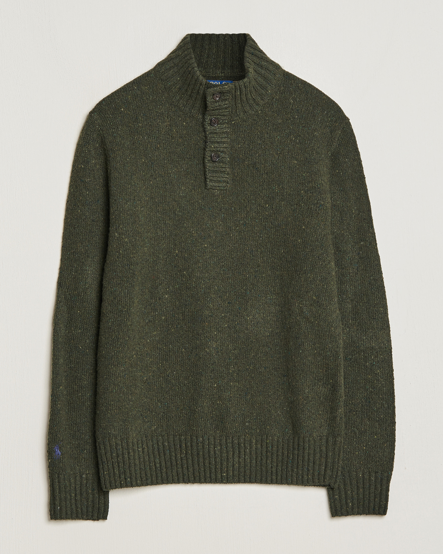 Herre | Trøjer | Polo Ralph Lauren | Wool Knitted Donegal Moss Green
