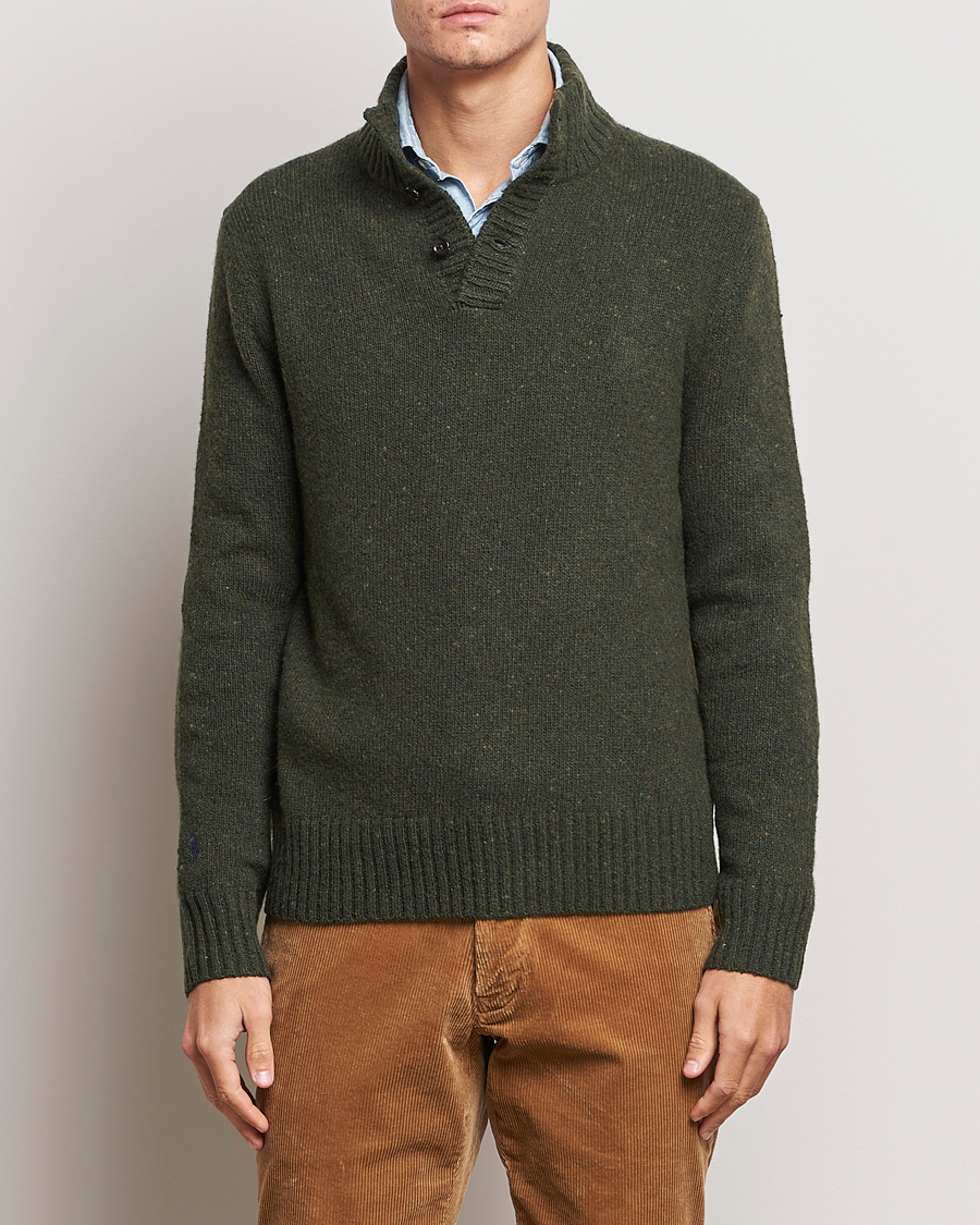 Herre | Trøjer | Polo Ralph Lauren | Wool Knitted Donegal Moss Green