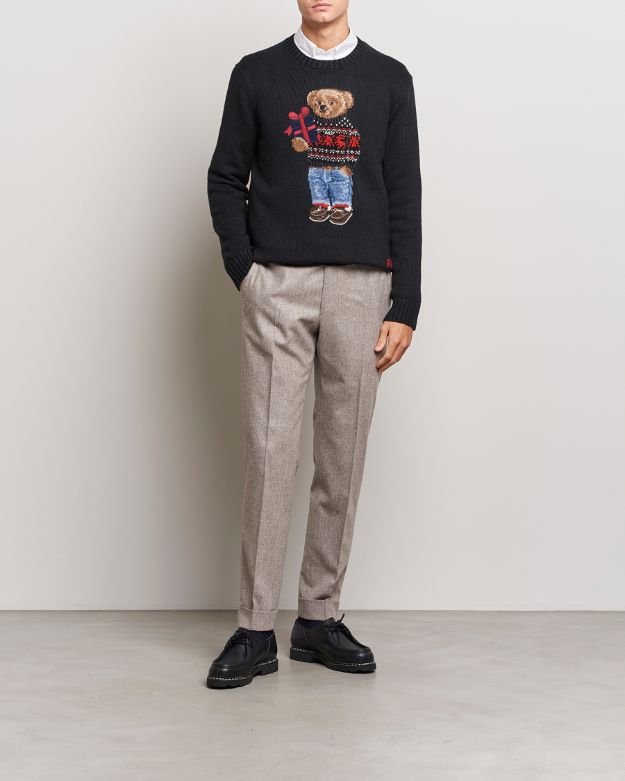 Herre | Trøjer | Polo Ralph Lauren | Knitted Bear Sweater Black