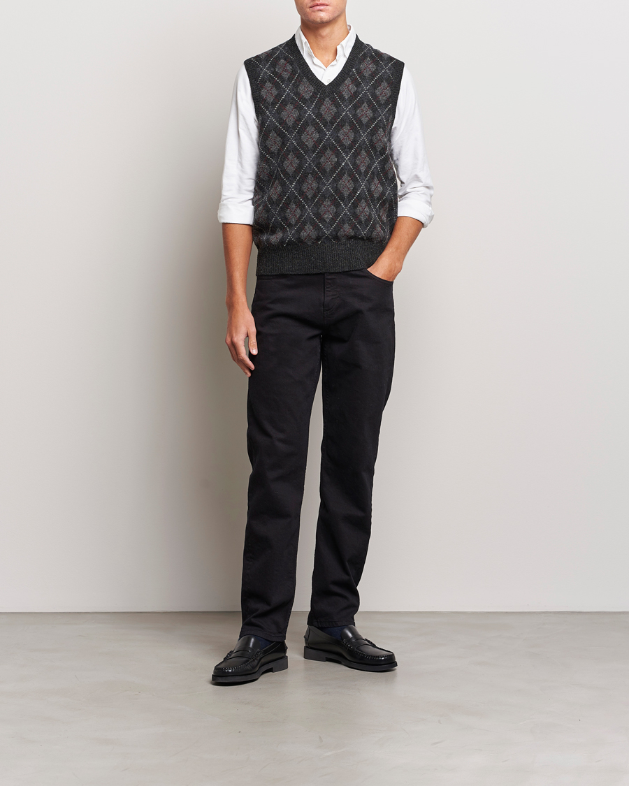 Herre | Trøjer | Polo Ralph Lauren | Wool Argyle Slipover Charcoal