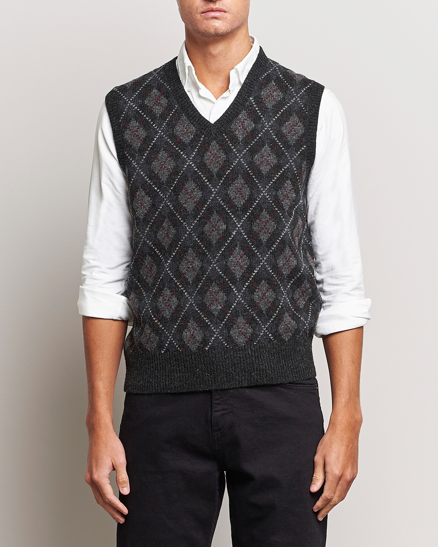 Herre | Trøjer | Polo Ralph Lauren | Wool Argyle Slipover Charcoal