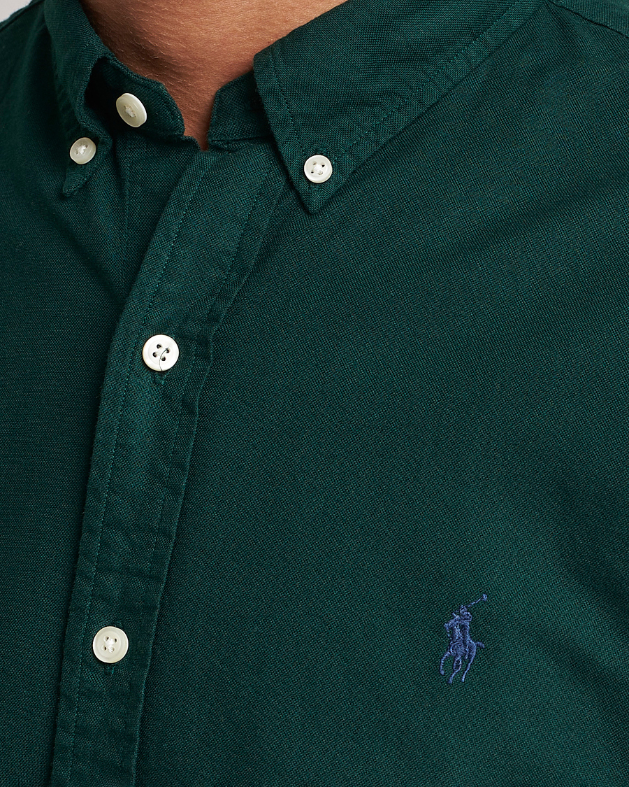 Herre | Skjorter | Polo Ralph Lauren | Slim Fit Garment Dyed Oxford Moss Agate