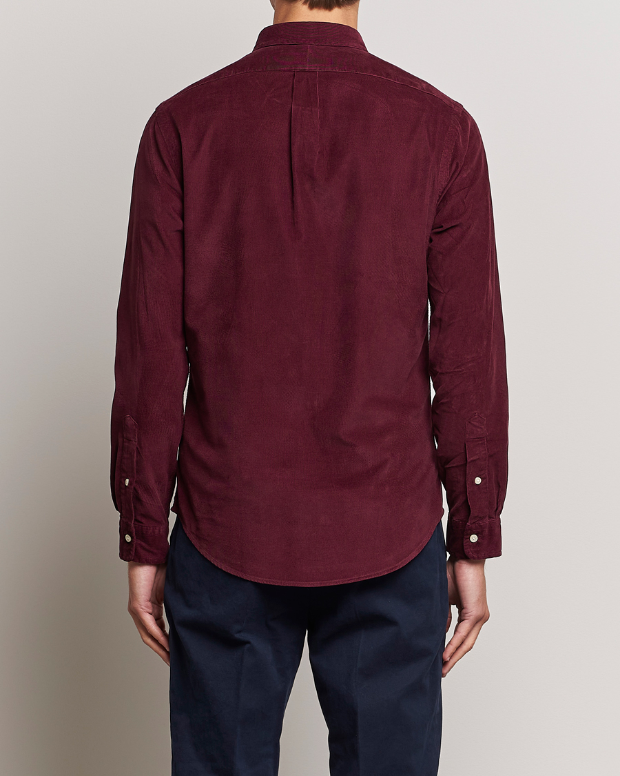 Herre | Skjorter | Polo Ralph Lauren | Slim Fit Corduroy Shirt Harvard Wine