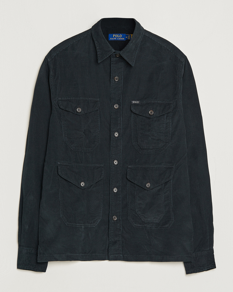Herre | Skjorter | Polo Ralph Lauren | Corduroy Pocket Overshirt Black