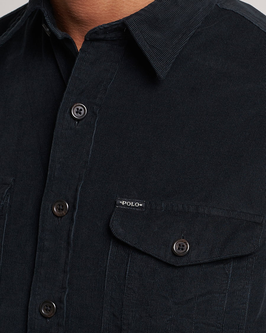 Herre | Skjorter | Polo Ralph Lauren | Corduroy Pocket Overshirt Black