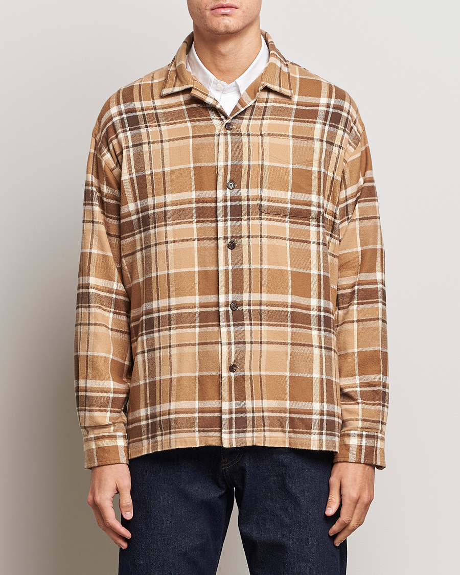 Herre | Skjorter | Polo Ralph Lauren | Brushed Flannel Checked Shirt Khaki/Brown