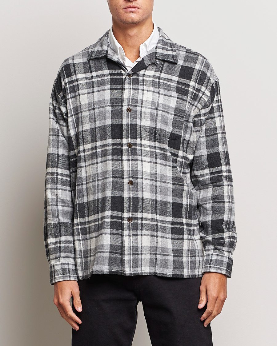 Herre |  | Polo Ralph Lauren | Brushed Flannel Checked Shirt Grey