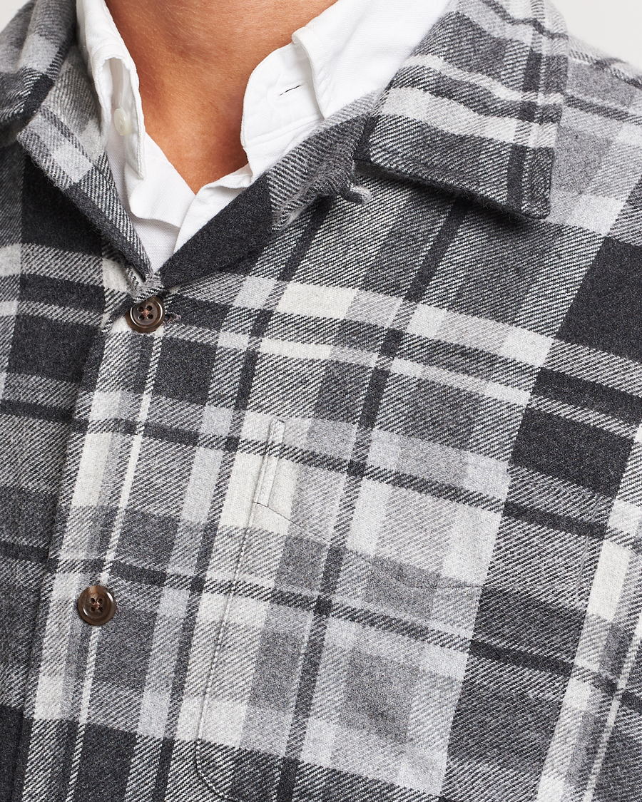 Herre | Skjorter | Polo Ralph Lauren | Brushed Flannel Checked Shirt Grey