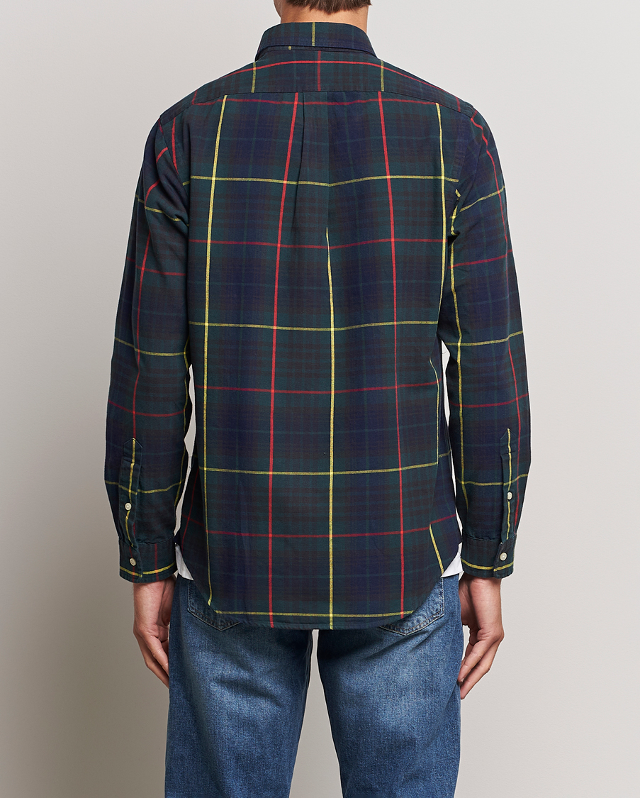 Herre | Skjorter | Polo Ralph Lauren | Custom Fit Checked Oxford Shirt Navy/Green