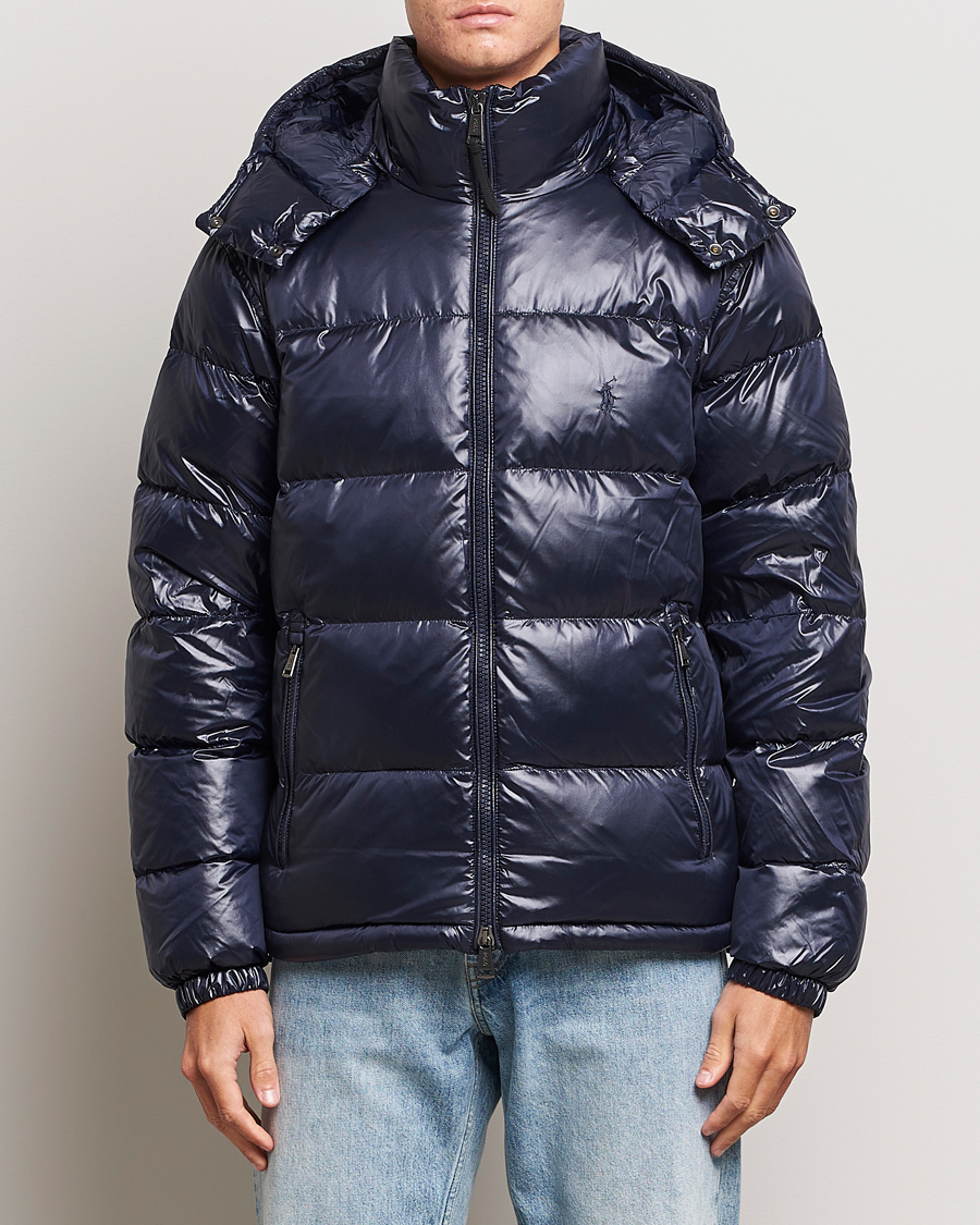 Herre | Jakker | Polo Ralph Lauren | Flint Glossy Down Jacket Collection Navy