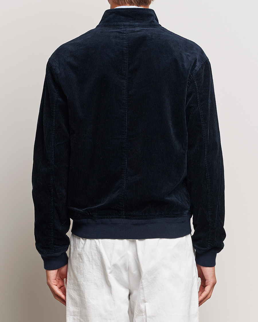 Herre | Jakker | Polo Ralph Lauren | Corduroy Lined Harrington Jacket Aviator Navy
