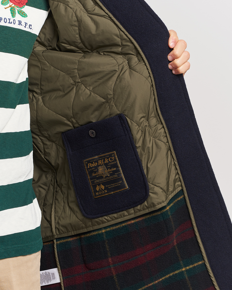 Herre | Jakker | Polo Ralph Lauren | Wool Doublefaced Duffle Coat Navy