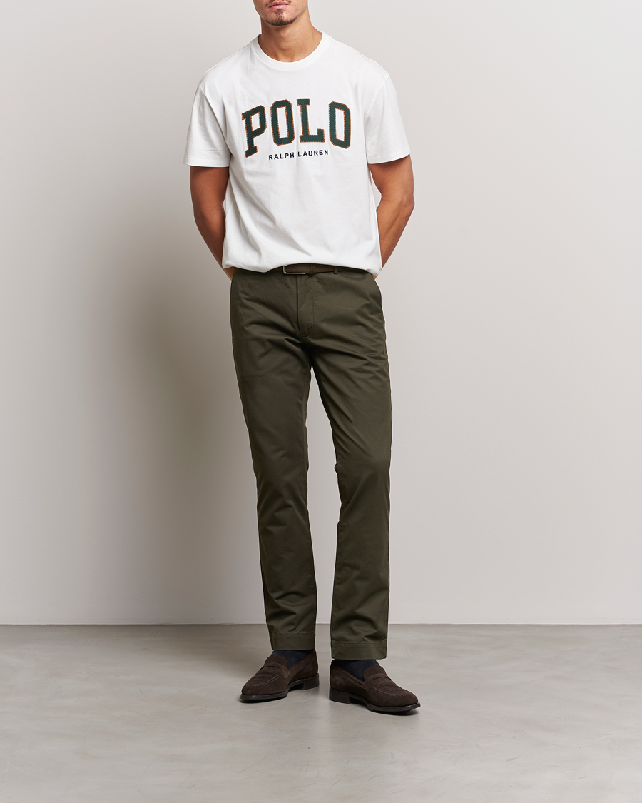 Herre | Bukser | Polo Ralph Lauren | Slim Fit Stretch Chinos Oil Cloth Green
