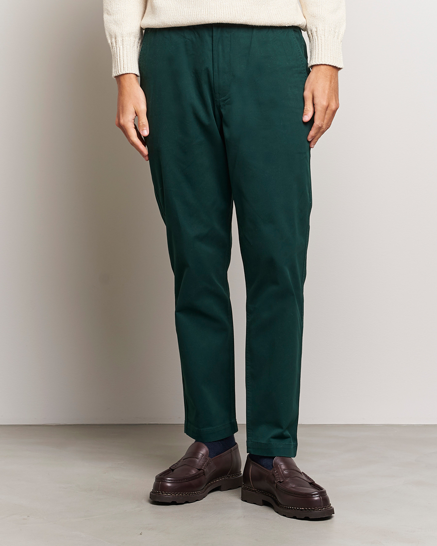 Herre | Bukser | Polo Ralph Lauren | Prepster Stretch Twill Drawstring Trousers Green