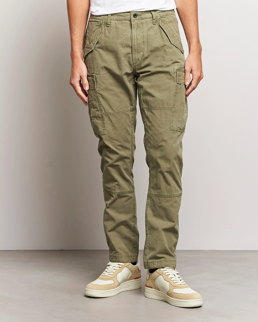 Herre |  | Polo Ralph Lauren | Slub Canvas Cargo Pants Outdoors Olive