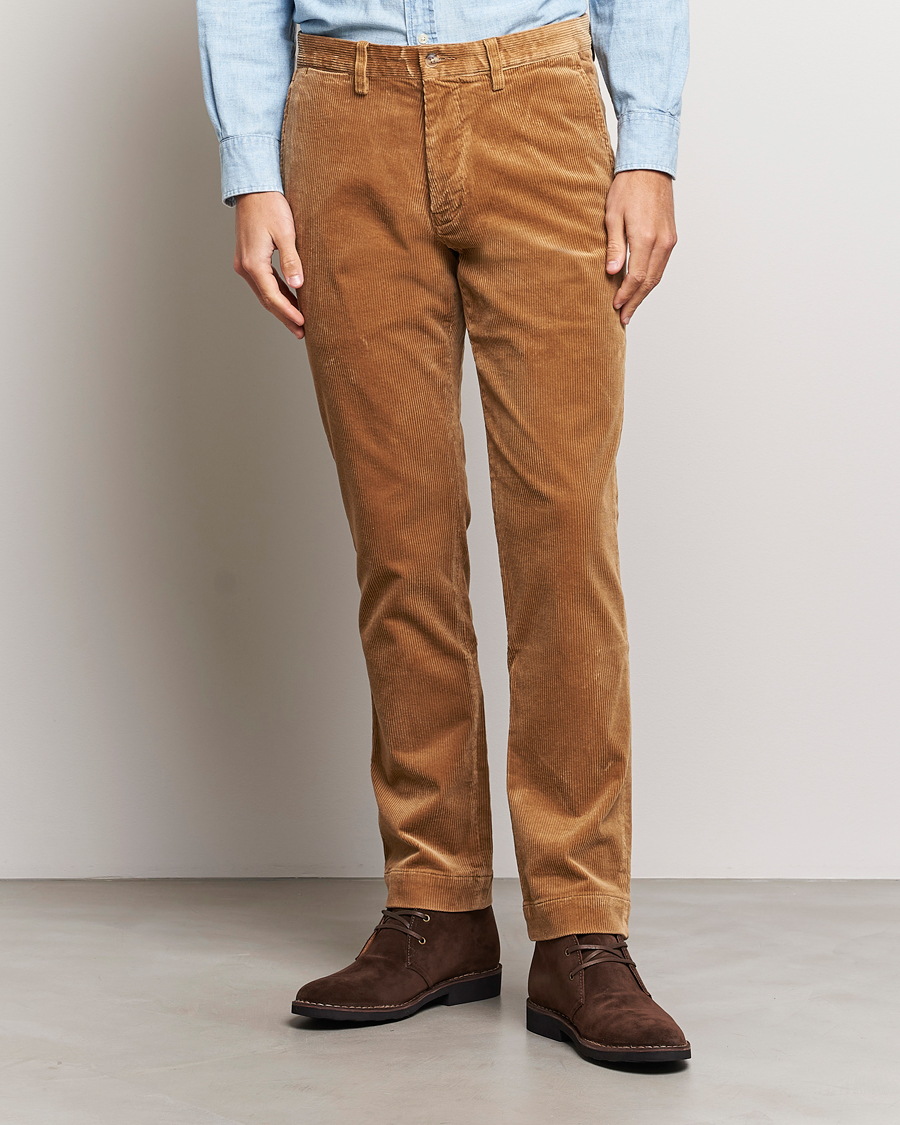 Herre | Fløjlsbukser | Polo Ralph Lauren | Bedford Slim Fit Corduroy Trousers Golden Brown