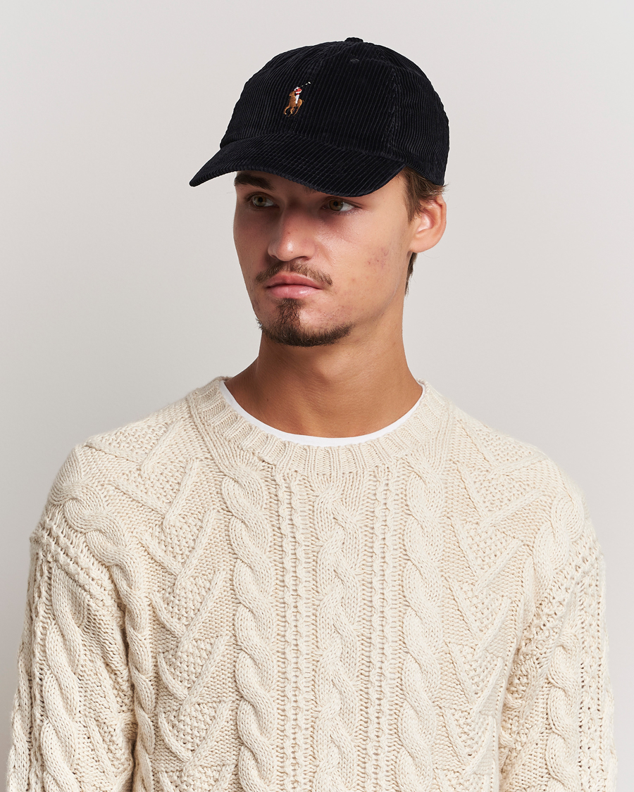 Herre | Polo Ralph Lauren Corduroy Cap Black | Polo Ralph Lauren | Corduroy Cap Black